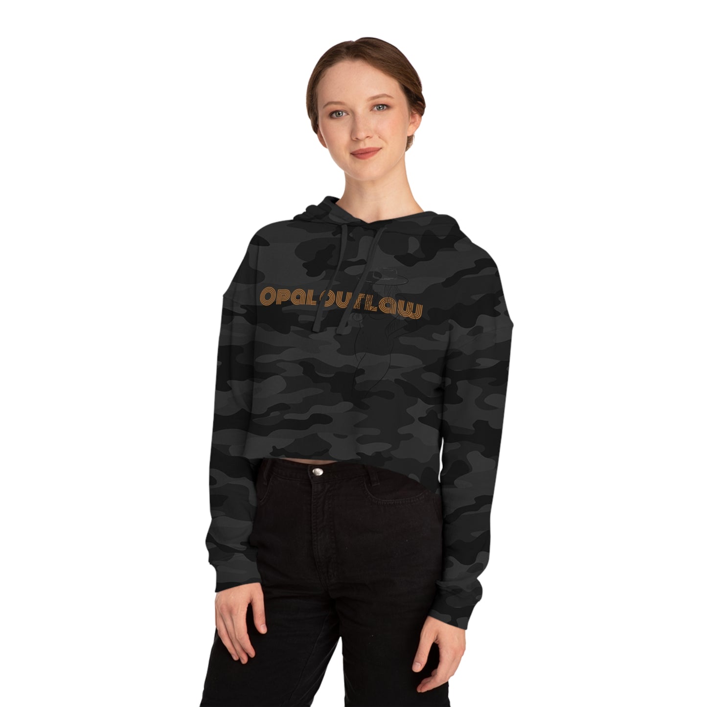 Notorious Cropped Hooded Sweatshirt
